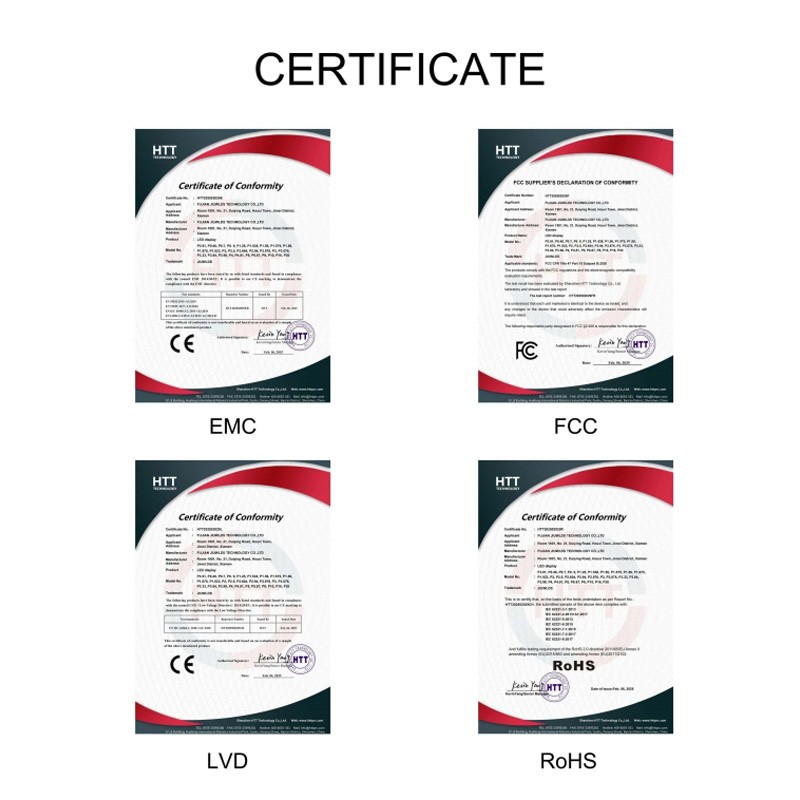 certification of Sports Arena LED Screen certification of Sports Arena LED Screen